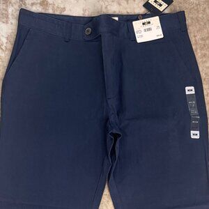 NWT Joseph Abboud Navy Blue Cotton Twill Chinos, 38x30